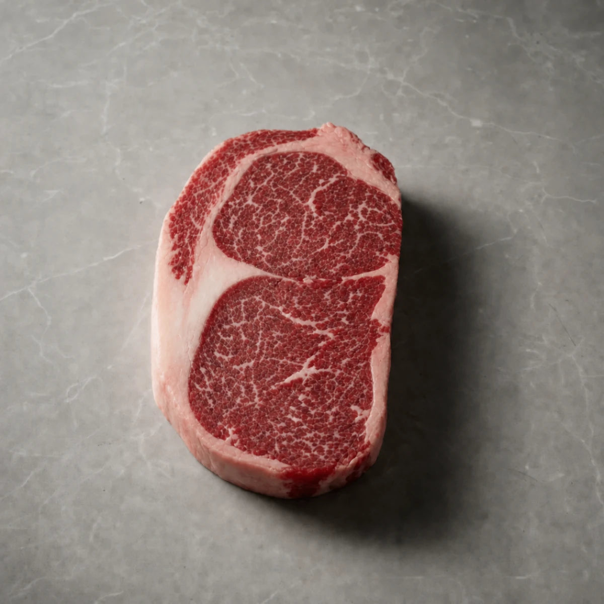 Ribeye steak showing BMS 4-5 marbling